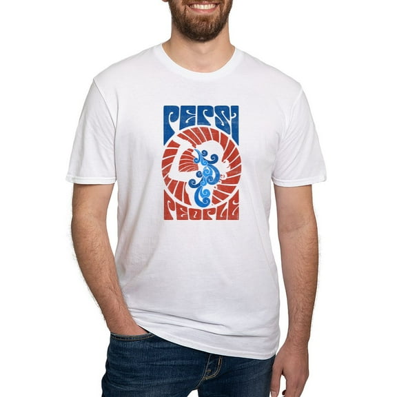 CafePress - Pepsi People Fitted T Shirt - Fitted T-Shirt, Vintage Fit Soft Cotton Tee