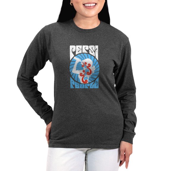 CafePress - Pepsi People Women's Long Sleeve Dark T Shirt - Women's Long Sleeve Graphic Tee Casual Fit