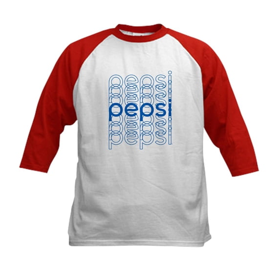 CafePress - Pepsi Phased Kids Baseball T Shirt - Kids Cotton Baseball Jersey, 3/4 Sleeve Shirt