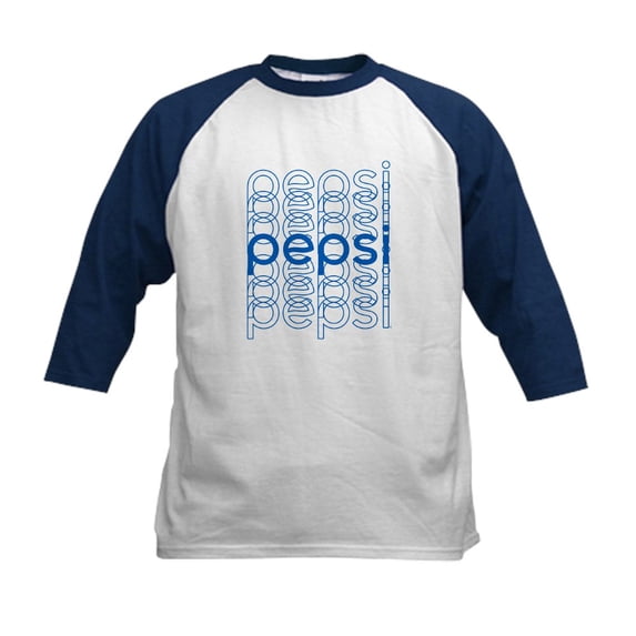 CafePress - Pepsi Phased Kids Baseball T Shirt - Kids Cotton Baseball Jersey, 3/4 Sleeve Shirt