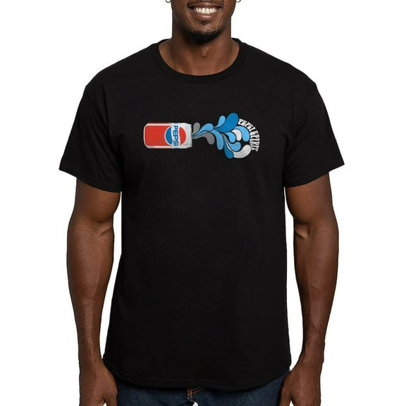 CafePress - Pepsi Spirit Can Men's Fitted T Shirt (Dark) - Men's Fitted T-Shirt
