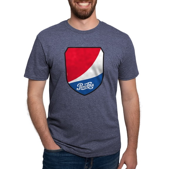 CafePress - Pepsi Varsity Badge 2 Mens Tri Blend T Shirt - Mens Tri-blend T-Shirt