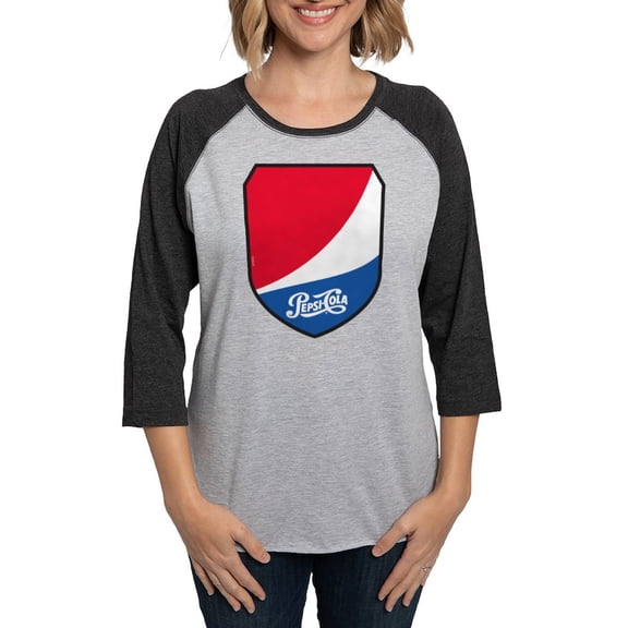 CafePress - Pepsi Varsity Badge 2 - Womens Baseball Tee