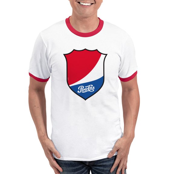 CafePress - Pepsi Varsity Badge 3 Ringer T - 100% Cotton Ringed T-Shirt