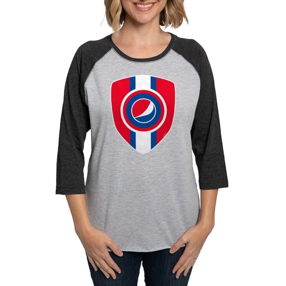 CafePress - Pepsi Varsity Badge 6 - Womens Baseball Tee