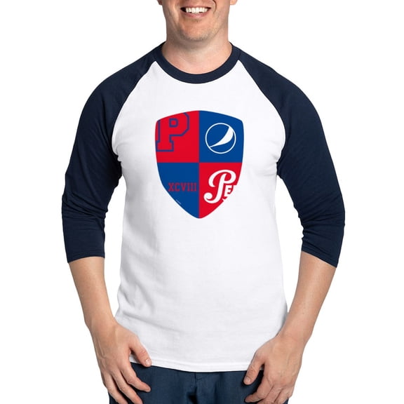 CafePress - Pepsi Varsity Badge 7 Baseball Tee - Cotton Baseball Jersey, 3/4 Raglan Sleeve Shirt