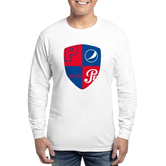 CafePress - Pepsi Varsity Badge 7 Long Sleeve T Shirt - Unisex Cotton Long Sleeve T-Shirt