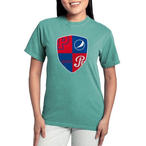 CafePress - Pepsi Varsity Badge 7 Womens Comfort Colors Shirt - Womens Comfort Colors® Shirt