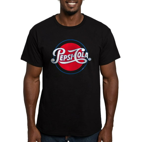 CafePress - Pepsi Varsity Cola Round Fitted T Shirt - Men's Fitted T-Shirt