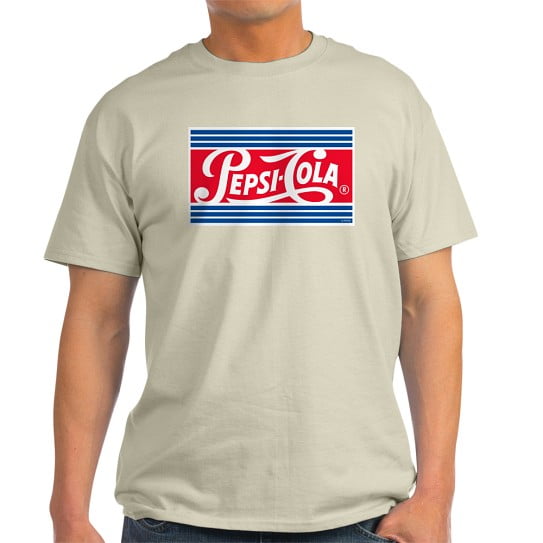 CafePress - Pepsi Varsity Cola Stripe Light T Shirt - Men's Classic Cotton T-Shirts