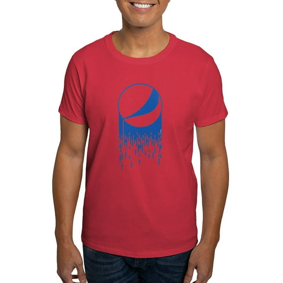 CafePress - Pepsi Varsity Drip Light T Shirt - Men's Classic Graphic Cotton T-Shirt