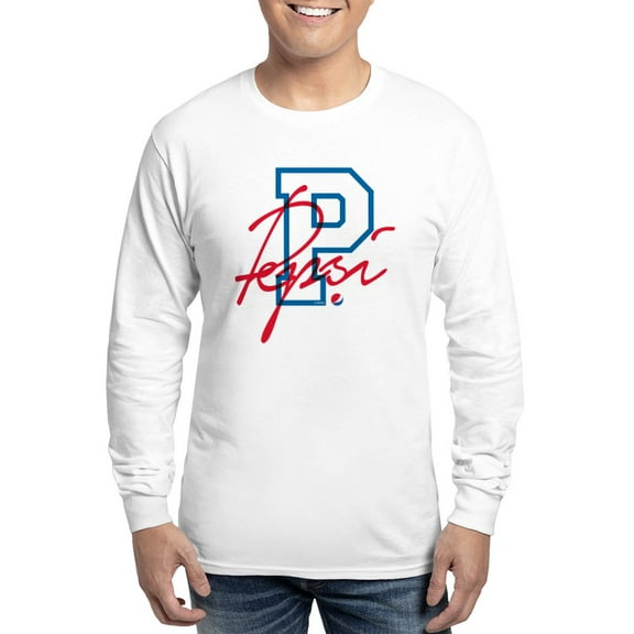 CafePress - Pepsi Varsity Letter Long Sleeve T Shirt - Unisex Cotton Long Sleeve T-Shirt