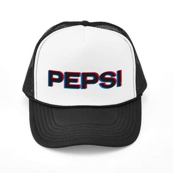 CafePress - Pepsi Varsity Logo - Adjustable Unisex Printed Trucker Hat with Mesh Back