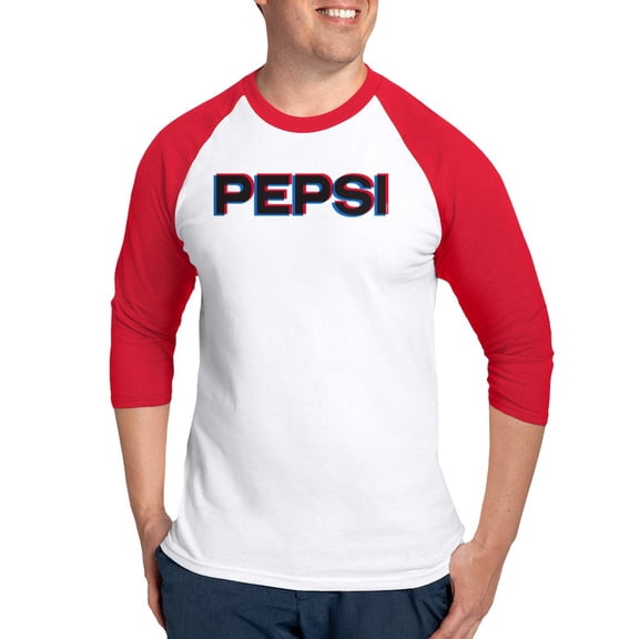 CafePress - Pepsi Varsity Logo Baseball Tee - Cotton Baseball Jersey, 3/4 Raglan Sleeve Shirt