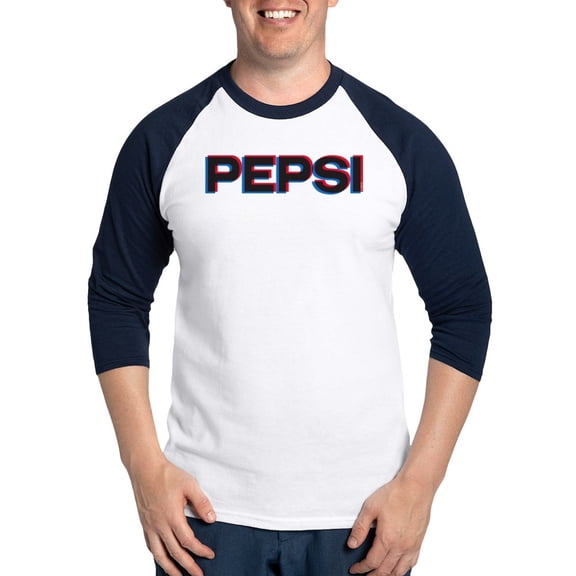 CafePress - Pepsi Varsity Logo Baseball Tee - Cotton Baseball Jersey, 3/4 Raglan Sleeve Shirt