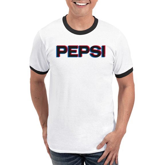 CafePress - Pepsi Varsity Logo Ringer T - 100% Cotton Ringed T-Shirt