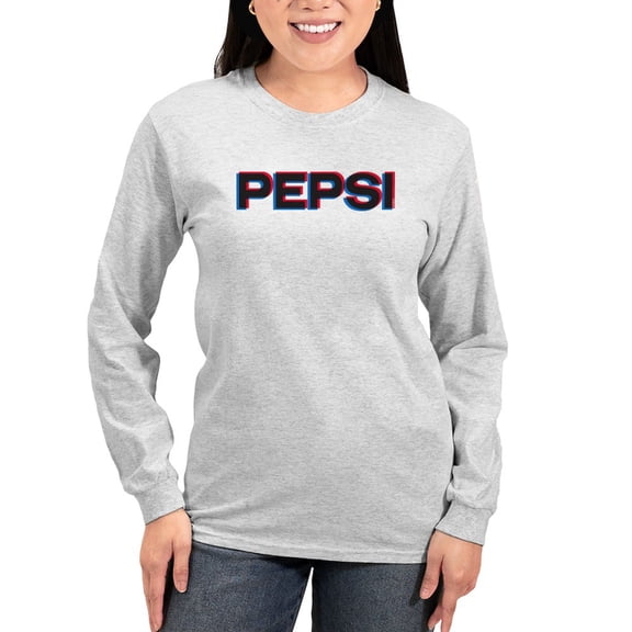 CafePress - Pepsi Varsity Logo Women's Long Sleeve T Shirt - Women's Long Sleeve Graphic Casual T-Shirt