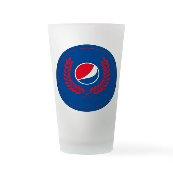 CafePress - Pepsi Varsity Round Logo - Pint Glass, Drinking Glass, 16 oz. CafePress