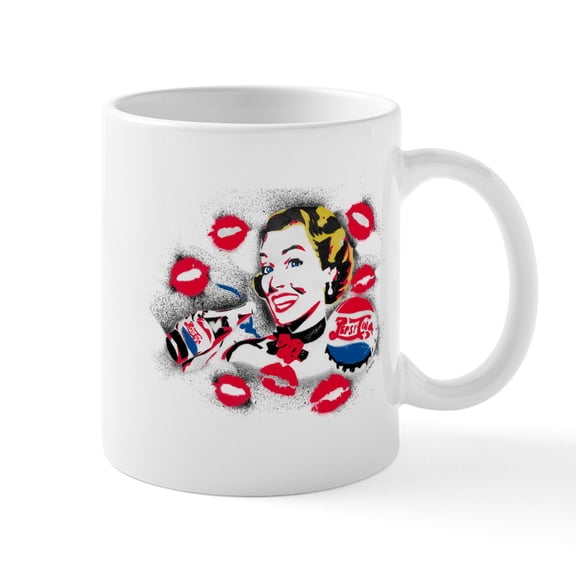 CafePress - Pepsi Woman - 11 oz Ceramic Mug - Novelty Coffee Tea Cup