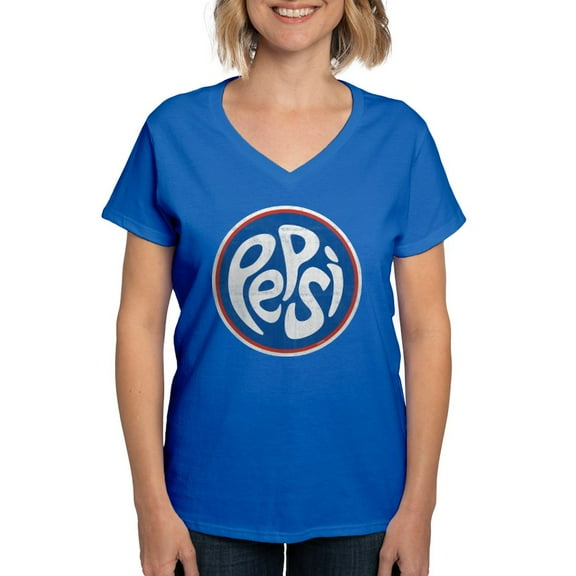 CafePress - Pepsi Women's V Neck Dark T Shirt - Women's V-Neck Dark T-Shirt