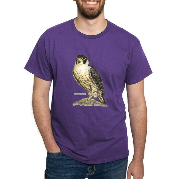 CafePress - Peregrine Falcon Bird Dark T Shirt - Men's Classic Graphic Cotton T-Shirt