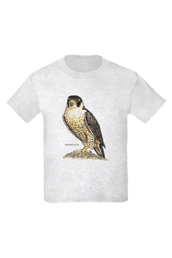 - Peregrine Falcon Bird Kids Light T Shirt - Light Classic Kids Graphic, Short Sleeve T-Shirt, Sizes XS-XL