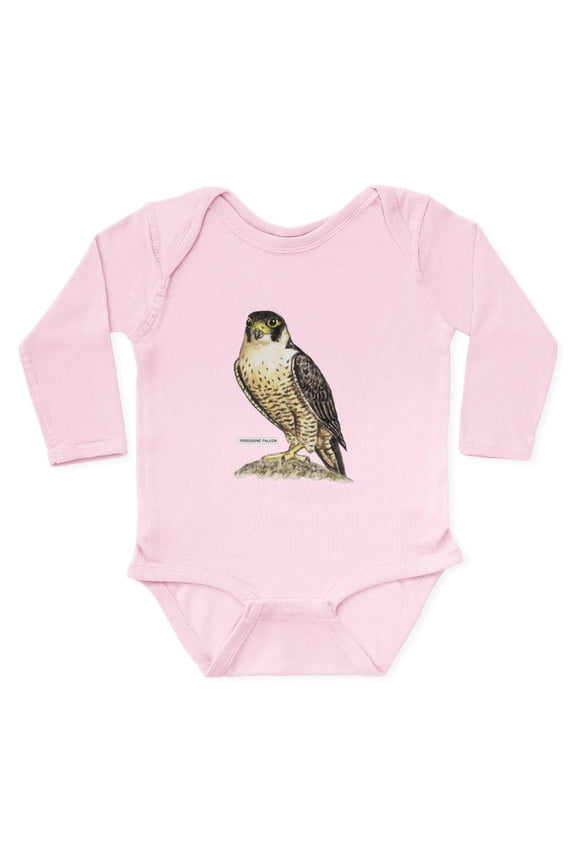 - Peregrine Falcon Bird Long Sleeve Infant Bodysuit - Long Sleeve Cotton Baby Bodysuit