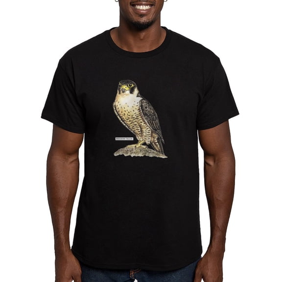 CafePress - Peregrine Falcon Bird Men's Fitted T Shirt (Dark) - Men's Fitted T-Shirt