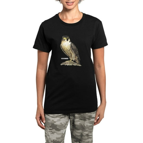 CafePress - Peregrine Falcon Bird Women's Dark Pajamas - Women's Short Sleeve Print T-Shirt and Pants Dark Cotton Pajama Set