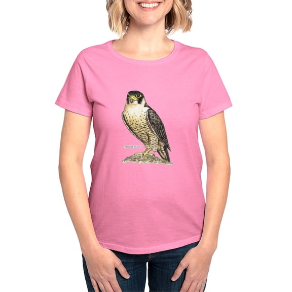 CafePress - Peregrine Falcon Bird Women's Dark T Shirt - Women's Traditional Fit Dark T-Shirt