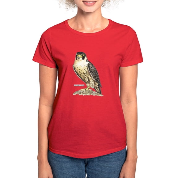 CafePress - Peregrine Falcon Bird Women's Dark T Shirt - Women's Traditional Fit Dark T-Shirt