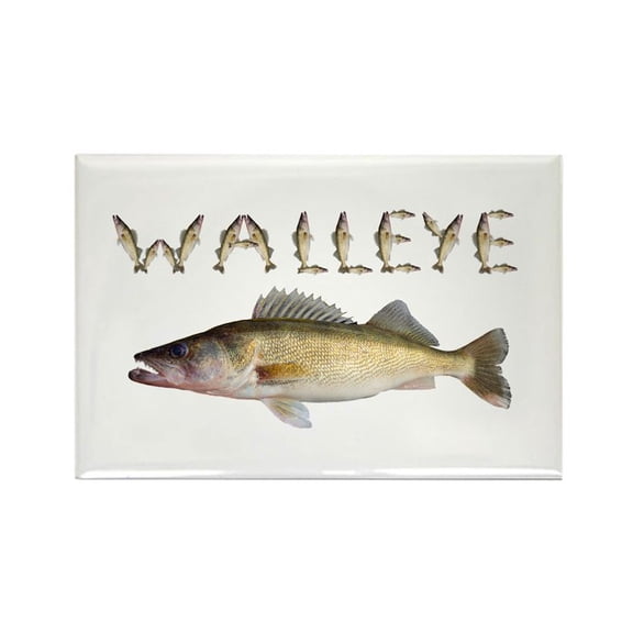 CafePress - Perfect Walleye 2 Magnets - Rectangle Magnet, 2"x3" Refrigerator Magnet