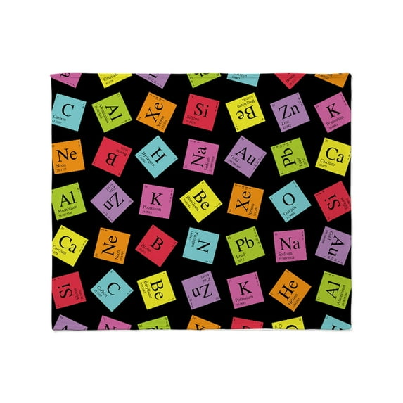 CafePress - Periodic_3 Throw Blanket - Soft Fleece Throw Blanket, 50"x60" Stadium Blanket