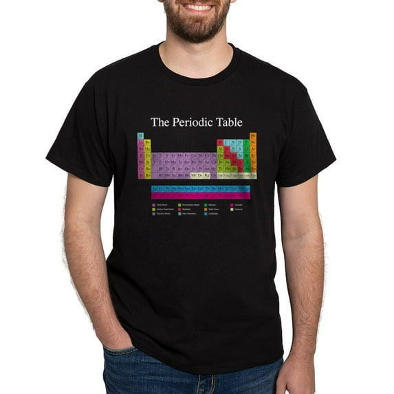 CafePress - Periodic Table (Dark) Dark T Shirt - Men's Classic Graphic Cotton T-Shirt