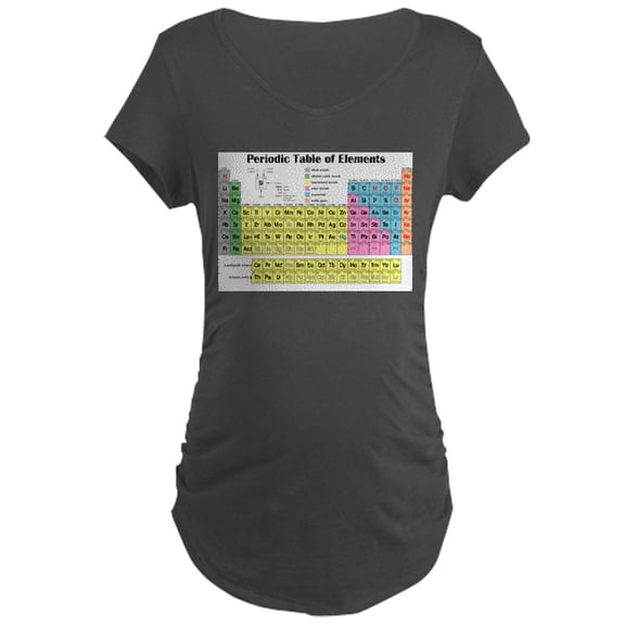 CafePress - Periodic Table Of Elements Maternity Dark T Shirt - Maternity Dark T-Shirt