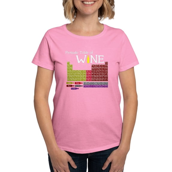 CafePress - Periodic Table Of Wine Women's Dark T Shirt - Women's Traditional Fit Dark T-Shirt