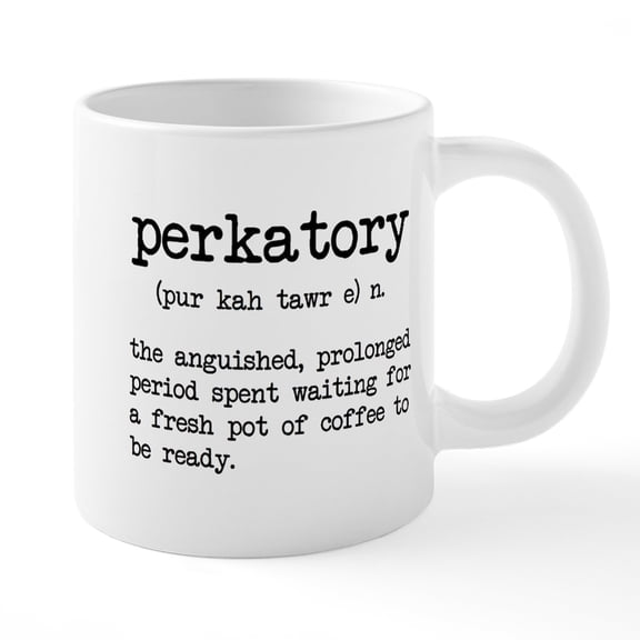 CafePress - Perkatory Mugs - 20 Oz White Ceramic Mega Mug