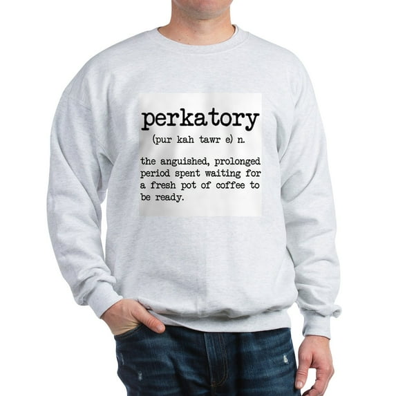 CafePress - Perkatory Sweatshirt - Crew Neck Sweatshirt