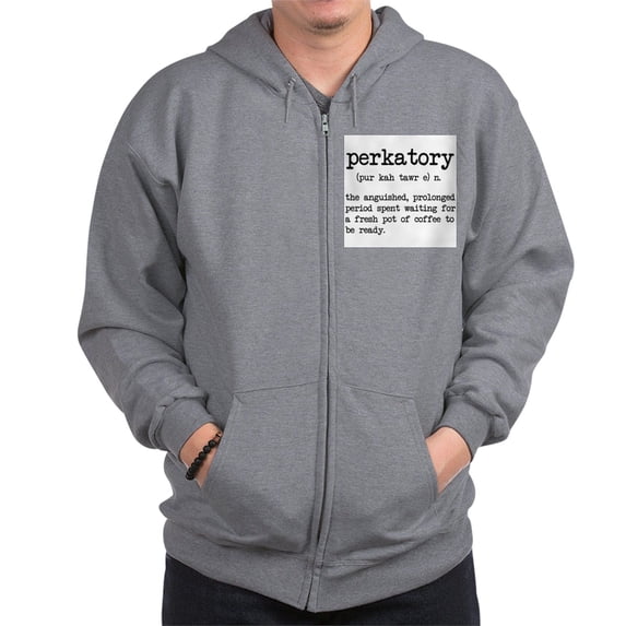 CafePress - Perkatory Sweatshirt - Zip Hoodie, Classic Hooded Sweatshirt with Metal Zipper