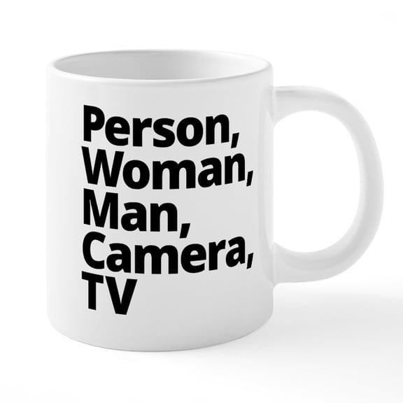 CafePress - Person Woman Man Camera TV Mugs - 20 Oz White Ceramic Mega Mug