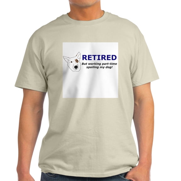 CafePress - Personalized Retirement Dog Ash Grey T Shirt - Men's Classic Graphic T-Shirt