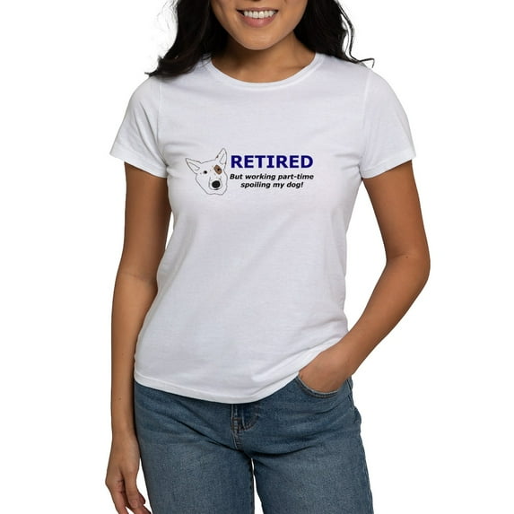 CafePress - Personalized Retirement Dog Women's T Shirt - Women's Classic T-Shirt