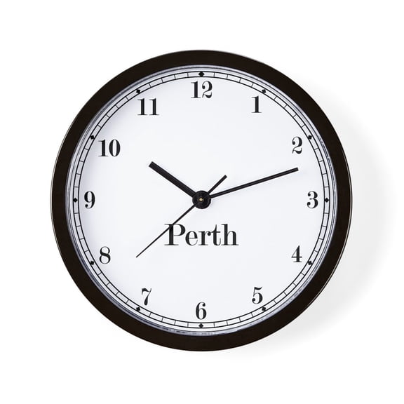 CafePress - Perth Classic Newsroom - 10" Quartz Analog Battery-Powered Modern Wall Clock, Unique