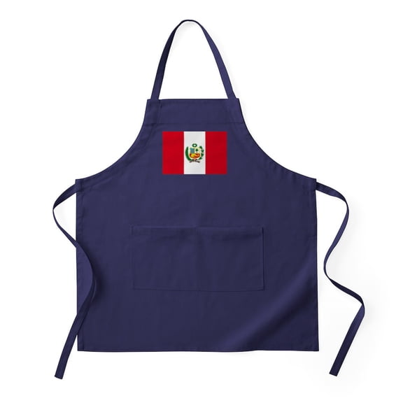 CafePress - Peru Apron (Dark) - Kitchen Apron with Pockets, Grilling Apron, Baking Apron