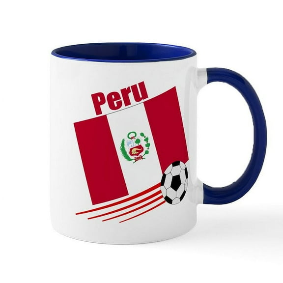 CafePress - Peru Soccer Team Mug - 11 oz Ceramic Mug - Novelty Coffee Tea Cup