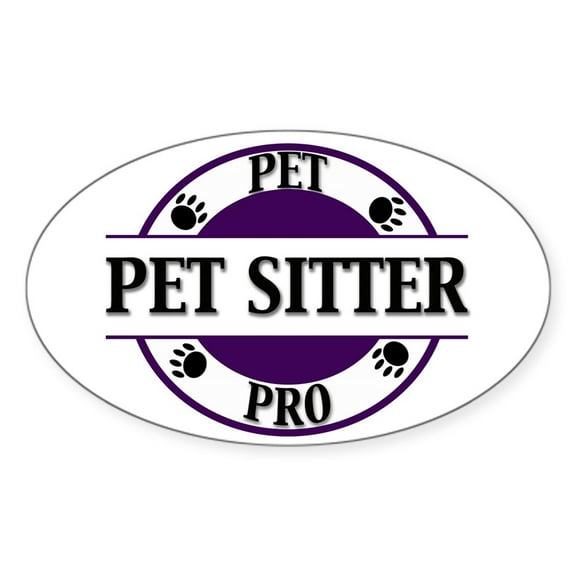 CafePress - Pet Pro Sitter Oval Sticker - Sticker (Oval)