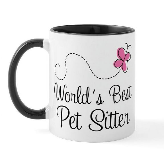 CafePress - Pet Sitter (Worlds Best) Mug - 11 oz Ceramic Mug - Novelty Coffee Tea Cup