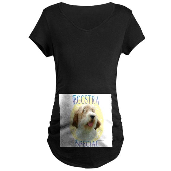 CafePress - Petiteggstra Women's Maternity T Shirt - Maternity Dark T-Shirt