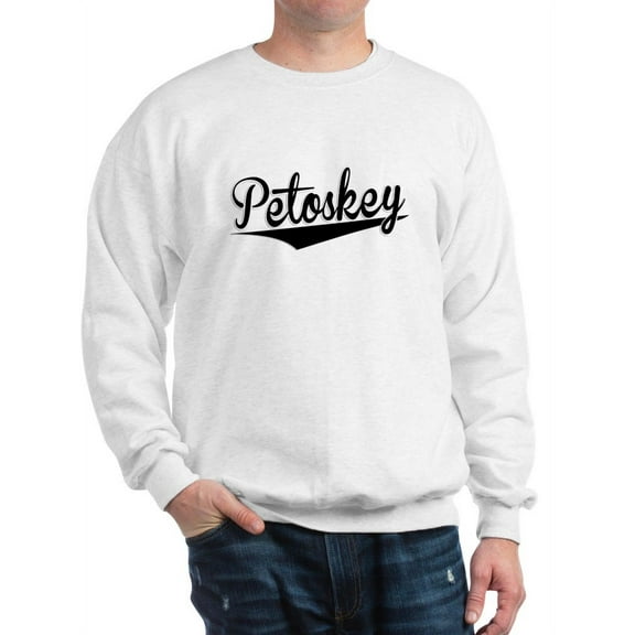 CafePress - Petoskey, Retro, - Crew Neck Sweatshirt