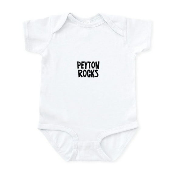 CafePress - Peyton Rocks Infant Bodysuit - Baby Light Bodysuit, Size Newborn - 24 Months